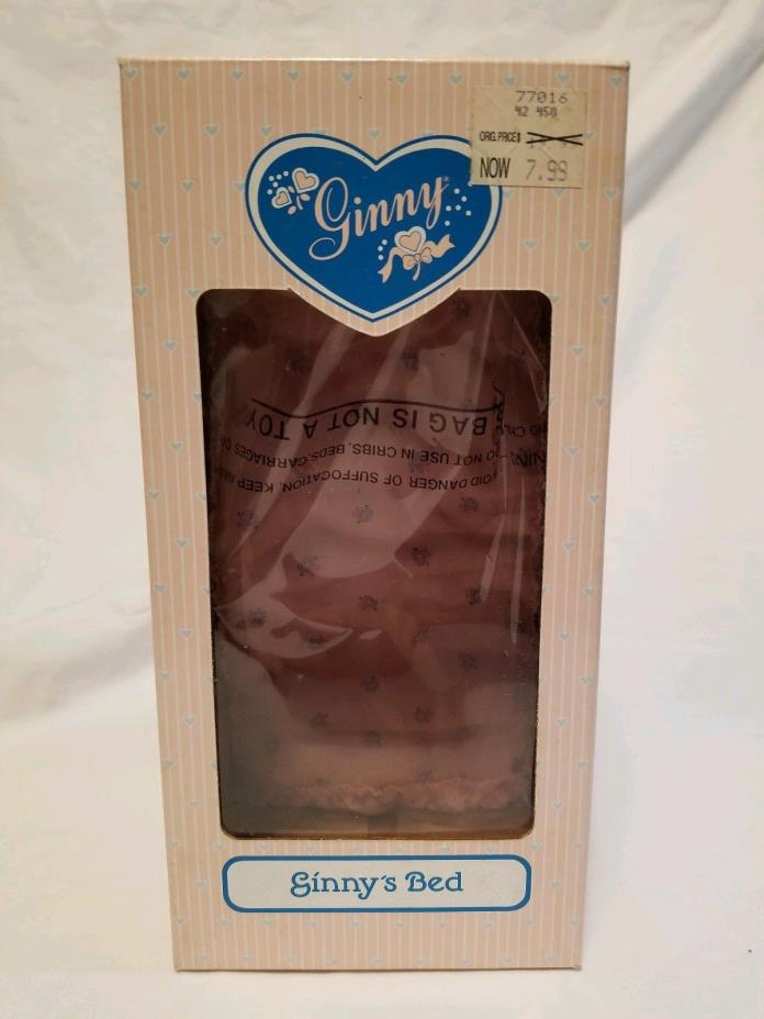New in Box 1989 Ginny's Bed by Vogue Dolls #714430 with Heart Bedding and Pillow
