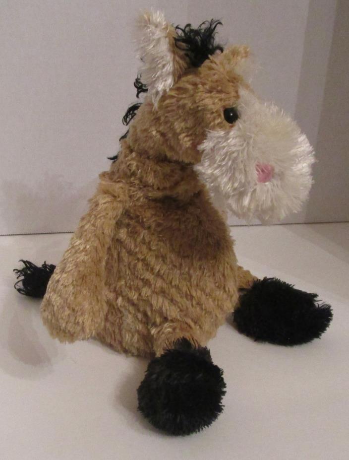 Small Stuffed Horse Beanbag Tan Light Brown Animal  Toy 7