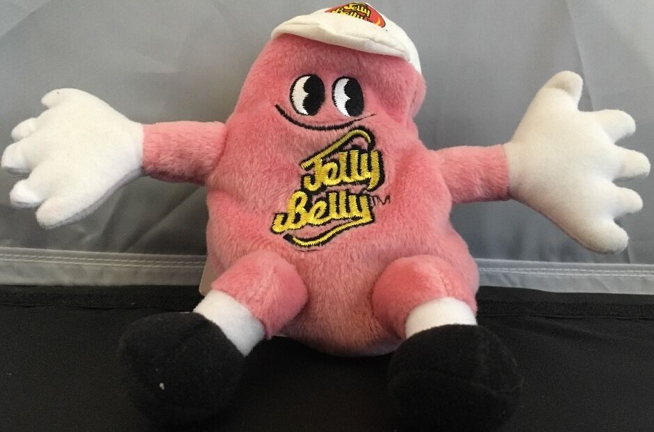 Vintage COTTON CANDY Mr. Jelly Belly Bean Bag Toy 1999 Plush Key Chain MWMT