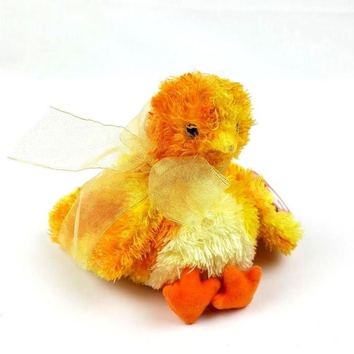 TY Beanie Baby Chickie Yellow Chick with Bow 2001