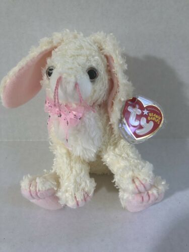TY Basket Beanie Baby - MARSHMALLOW the Bunny  2004 Easter Toy