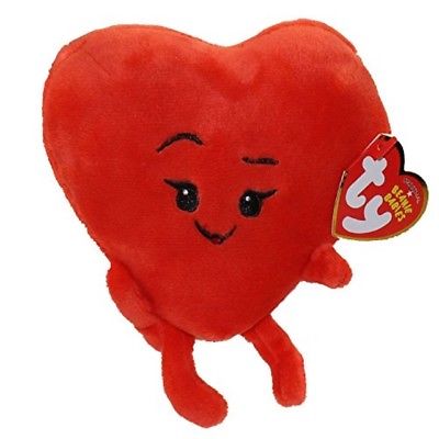TY Beanie Boos 6 Regular Plush The Emoji Movie HEART