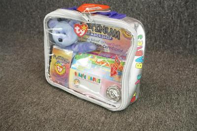 Ty Beanie Babies Official Club Platinum Edition Carrying Bag With Items