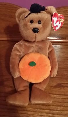 Ty Beanie Baby ~ HOCUS the Halloween Bear ~ RETIRED Collectible Vintage