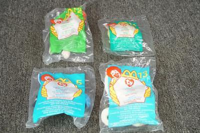 Set Of 4 Mcdonalds Ty Beanie Babies In Packages