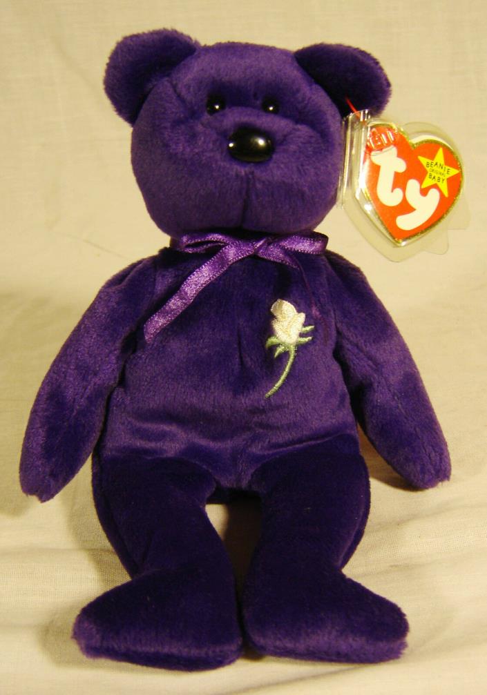 Princess Diana Ty Beanie Baby 1997 Line Space before Diana in Hang Tag