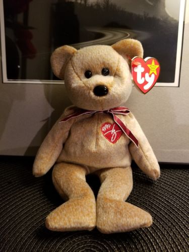 AUTHENTIC TY BEANIE BABY 1999 SIGNATURE BEAR RARE RETIRED Error On Tags