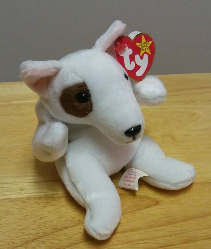 TY Beanie BUTCH the dog      errors on tags