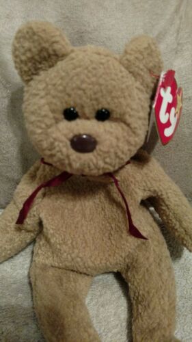 RARE TY Curly Beanie Baby 1993 with Tag Errors