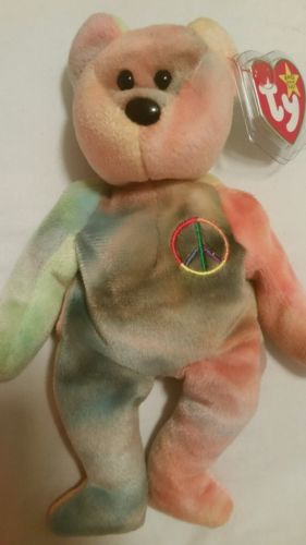 Ty beanie babies peace bear error