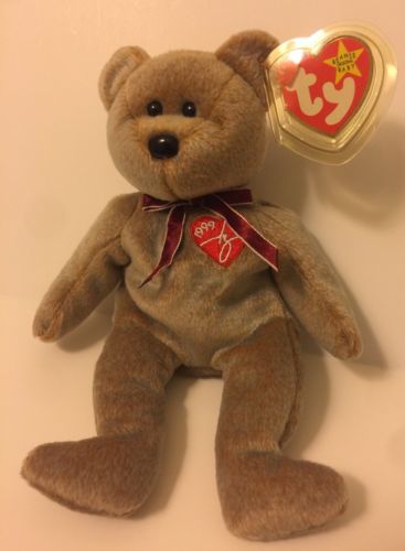 RARE 1ST EDITION 1999 SIGNATURE BEAR TY BEANIE BABY MINT CONDITION
