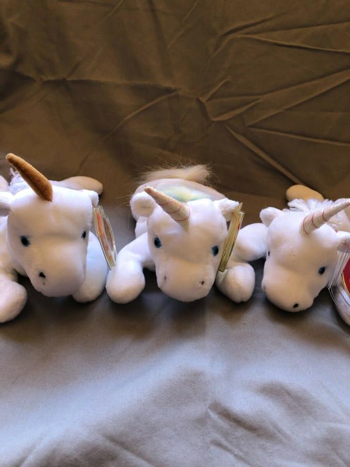 TY Beanie Baby Mystic the Unicorn- ALL 3 VERSIONS!