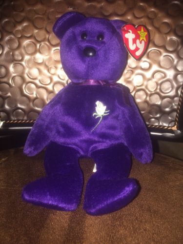 Ty Beanie Babies Princess Bear With Tag Errors (Retired)