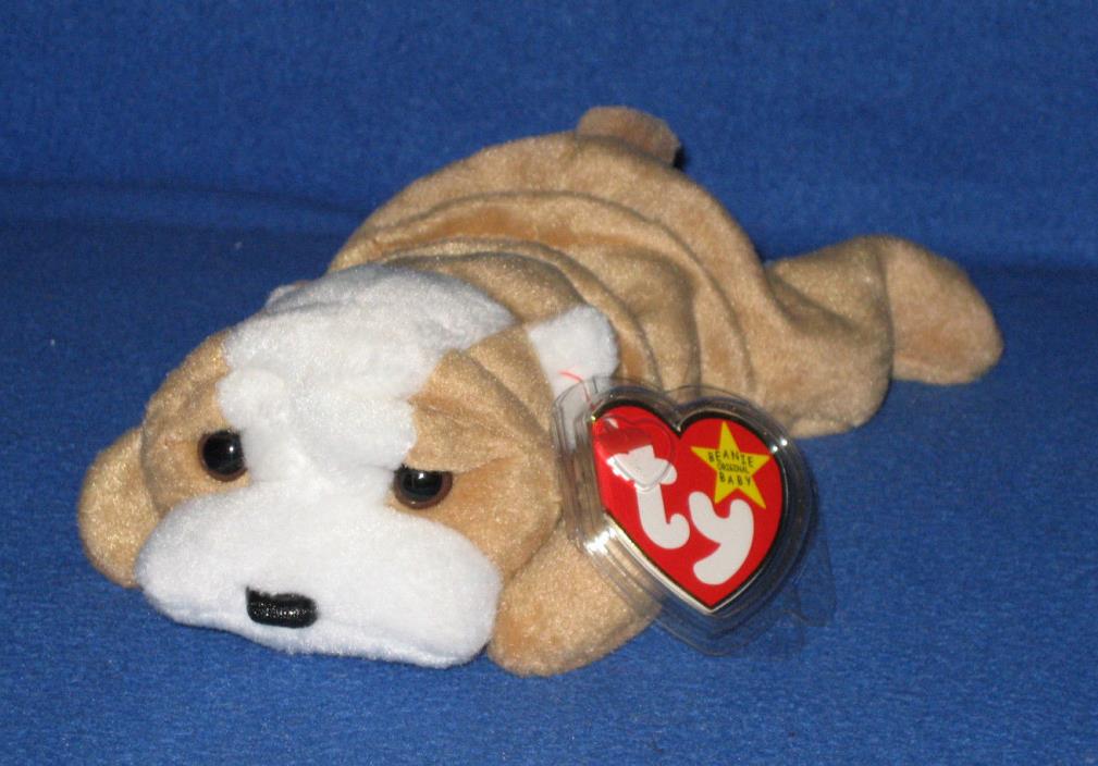 TY WRINKLES the DOG BEANIE BABY - MINT with MINT TAG