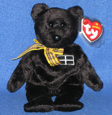 TY KERNOW the BEAR BEANIE BABY - MINT with MINT TAGS - UK EXCLUSIVE