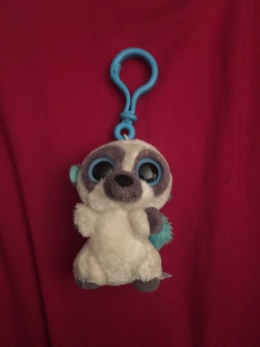 TY Beanie Boo UK Cleo The Bush Baby Keyclip Keychain No Hang Tag RARE HTF