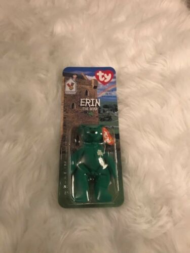ERIN THE BEAR Ty Teenie Beanie Baby 1997  TAG ERRORS 1993