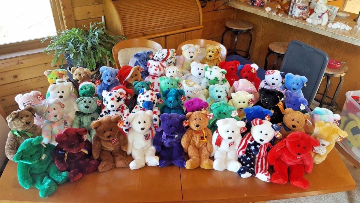 Huge Lot of 132 Ty Beanie Buddies No Duplicates Excellent Condition MWMT