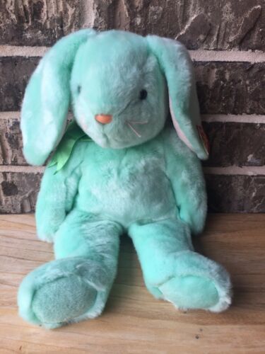 Ty Beanie Buddy Hippity Green Plush Bunny Rabbit Soft Stuffed Animal With Tag