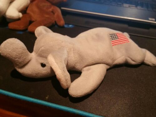 2000 Ty Beanie baby Righty Elephant Flag