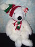 TY Beanie Buddies 1997 Holiday  Classic Bear Plush adorable GCWT
