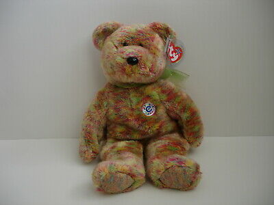 NEW TY Beanie Buddy SPECKLES Multi-Color Plush Teddy Bear