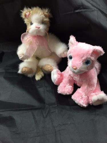 Ty Pink CARNATION Cat Beanie Buddies & AtticTreasures Collection ADELAIDE CAT