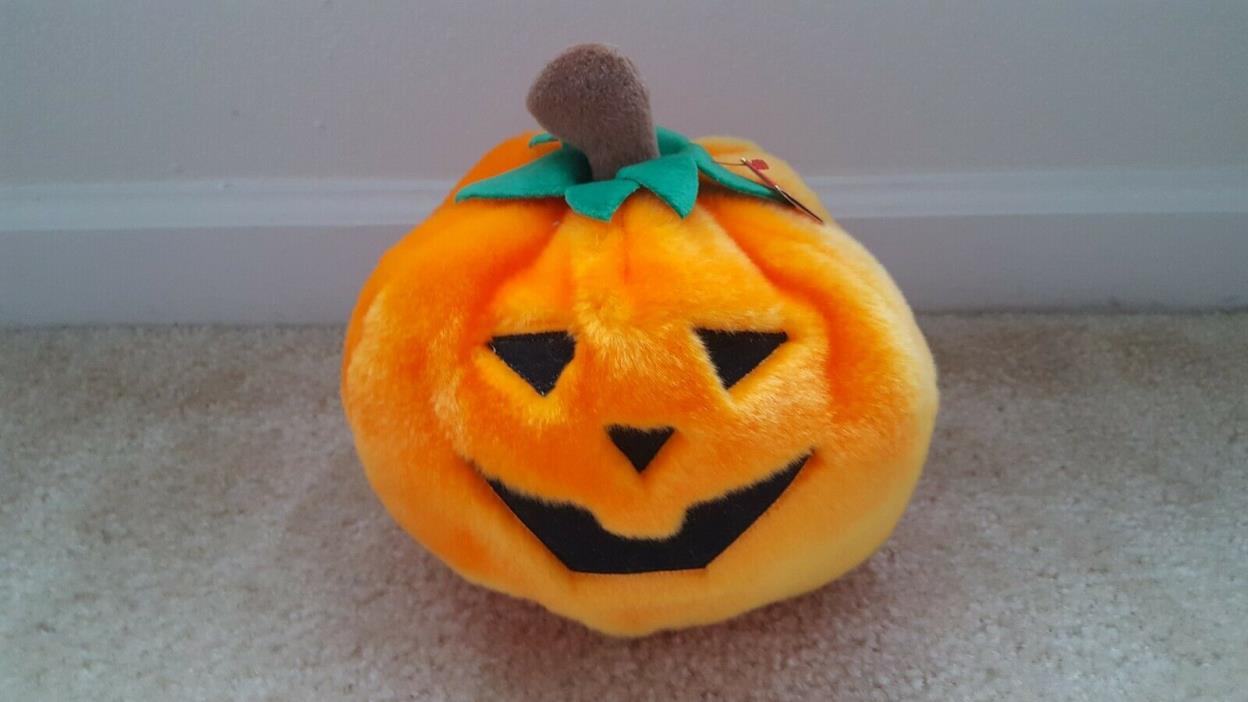 Ty Beanie Buddy Buddies Gourdin the Pumpkin NEW