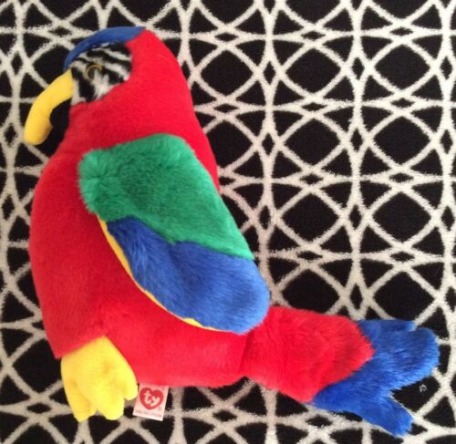 Ty BeanIe Buddies Collection JABBER LARGE 9” Parrot Collectible Retired VHTF EUC