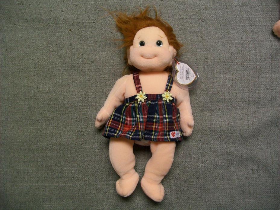 Ty Beanie Kids Babies Ginger Plush Redhead Girl Doll Plush Stuffed Toy NMWT