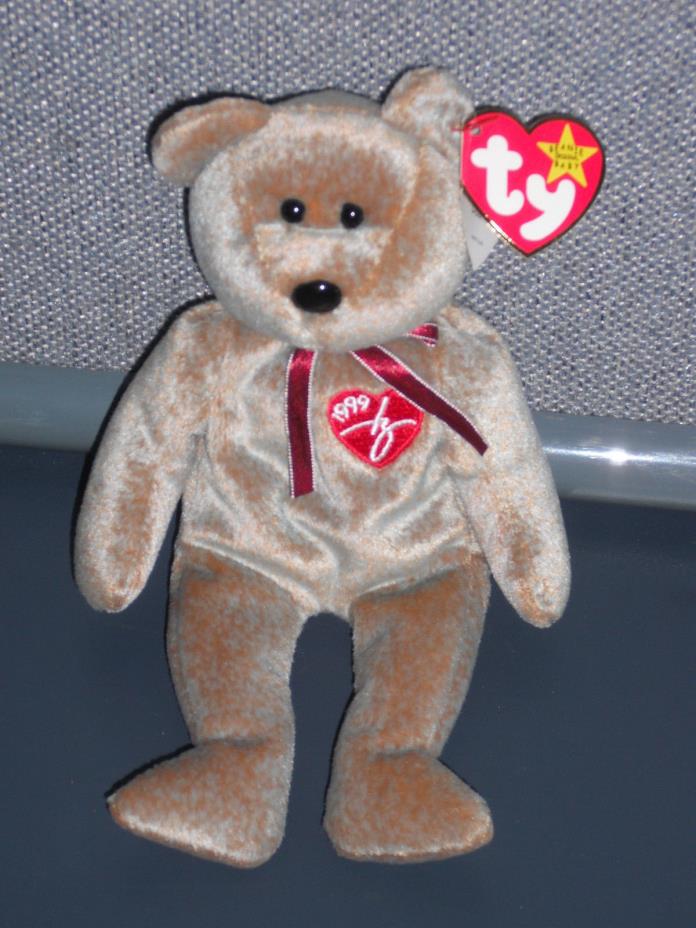 VINTAGE TY BEANIE BABIES 1999 SIGNATURE BEAR PLUSH W/TAGS