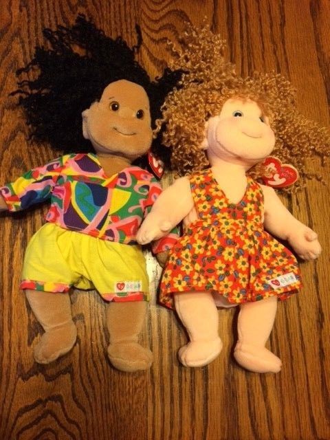 TY BEANIE KIDS Plush Toy Lot (New with Tags Mint) Princess + Calypso Dolls