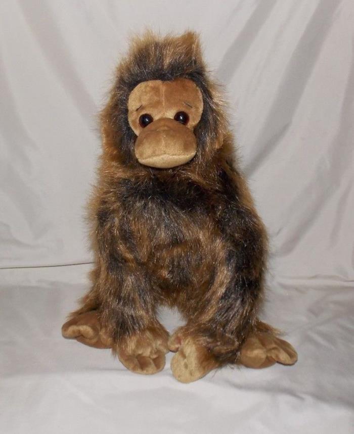 Ty Classic 1999 Brown Fuzzy Monkey Stuffed Plush Gorilla Ape 14