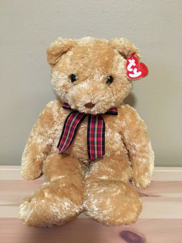 Ty Bojangles Classic Plush Tan Golden Teddy Bear Stuffed Animal 2002 13