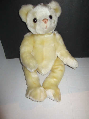 1999 TY Teddy Bear beautiful ivory Plush Stuffed Toy Bean feet paws Large 18
