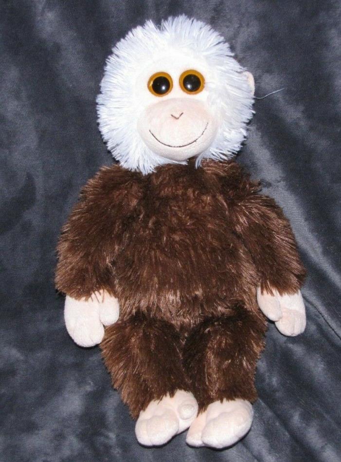 TY CLASSIC DEXTER STUFFED PLUSH MONKEY APE GORILLA ORANGUTAN BROWN WHITE 2011