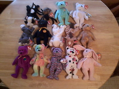 Lot of 43  TY Beanie babies