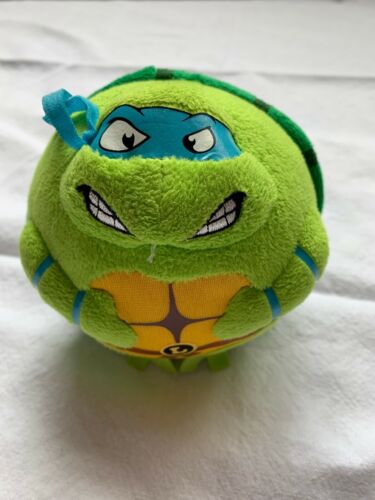 TY Beanie LEONARDO Teenage Mutant Ninja Turtle Round Plush Ball 2014