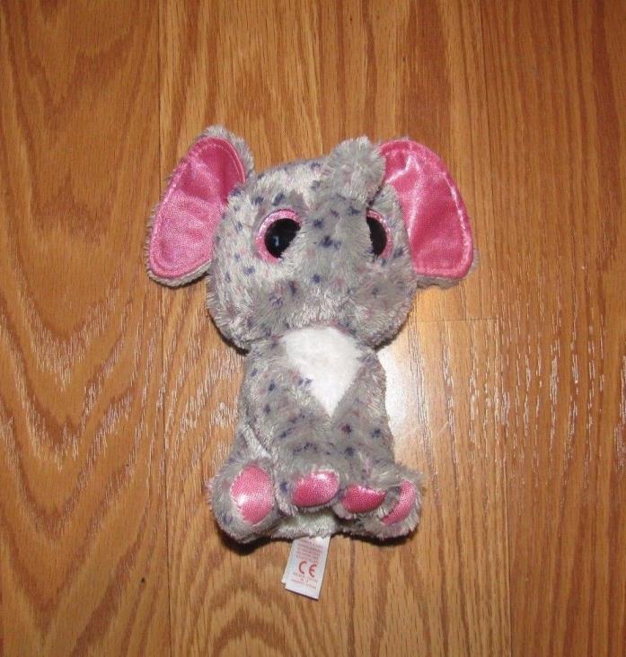 TY Beanies Boos SPECKS ELEPHANT Plush Stuffed Toy pink Glitter Eyes 6