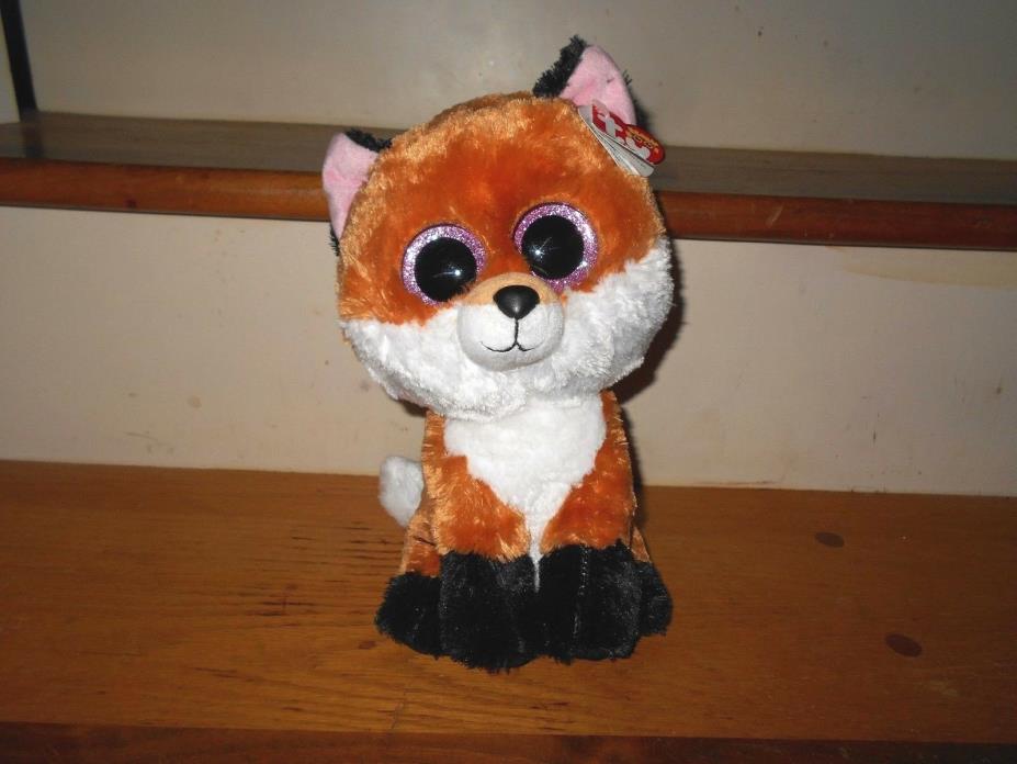 TY Beanie Boos Slick the Fox with tag Stuffed Animal 10'' Plush