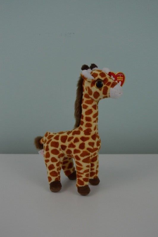 TY Beanie Babies Topper Giraffe Plush Stuffed Animal Toy Big Eyes 8.5