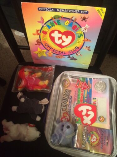 TY Official Membership Kit, Platinum Membership Club, & Teenie Beanie Babies