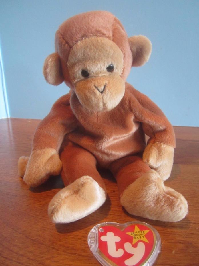 TY Beanie Babies Baby plush 1995 monkey 