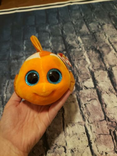 TY Beanie Boos - SAMI the Orange & White Fish (Glitter Eyes) (6 inch)