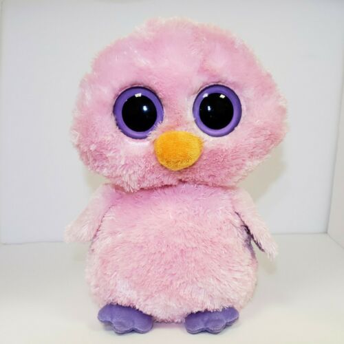 Ty Beanie Boos Posy the Pink Easter Chick Medium 9