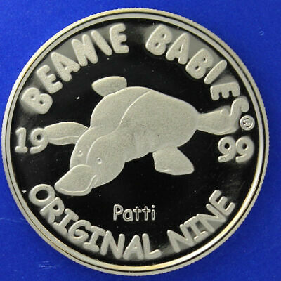 Ty Beanie Silver Coin Patti the Platypus