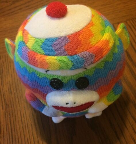 Sock Monkey Rainbow TY Beanie Ballz  medium 5