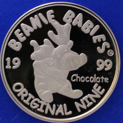 Ty Beanie Silver Coin Chocolate