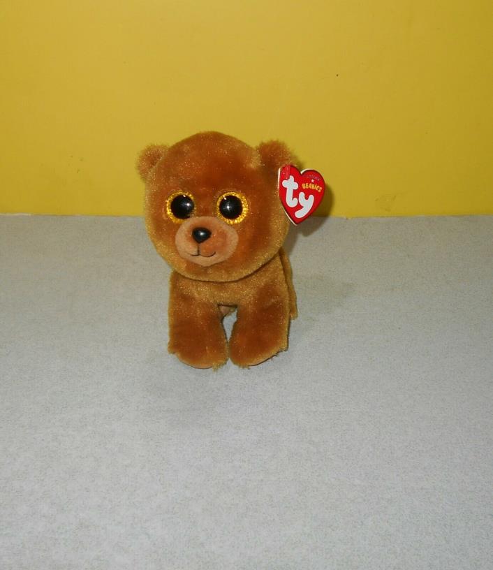 TY Beanie Babies Brownie the Bear Cub Stuffed VelveTy Bean Stuffed Plush Toy 6