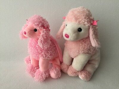Ty Beanie Baby Pink Poodle Purse Fab & Pink Poodle Plush 2004